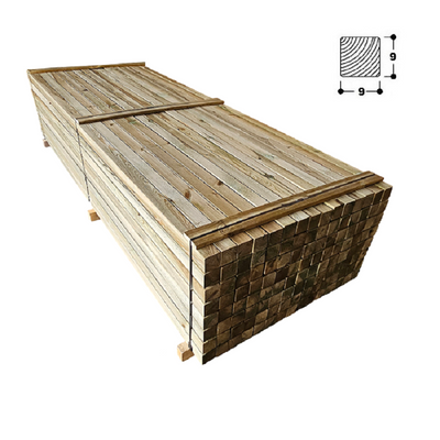 Bancale 54 morali in legno di pino impregnati in autoclave cm 9x9