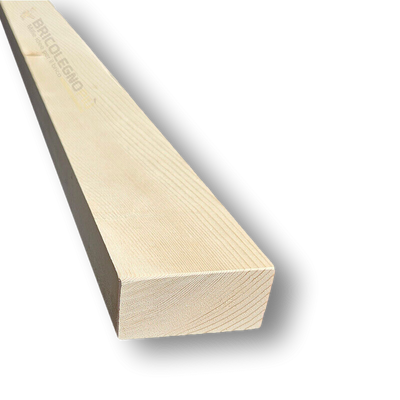 Listelli in legno di abete grezzi cm 4 x 8