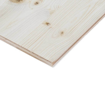 Pannello in legno lamellare 3 strati di abete da 19 mm