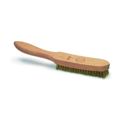 Pavan Brush with curved handle corrugated brass wire