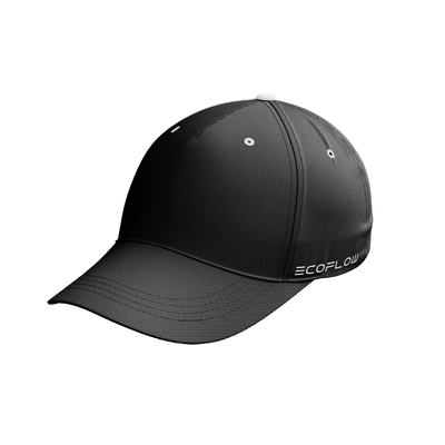 Cappellino da baseball in cotone nero EcoFlow