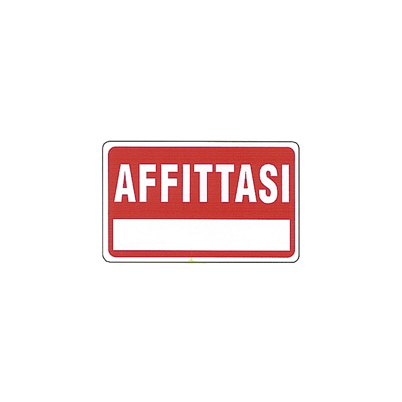 CARTELLO 'AFFITTASI'