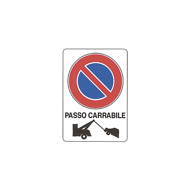 CARTELLO 'PASSO CARRABILE'