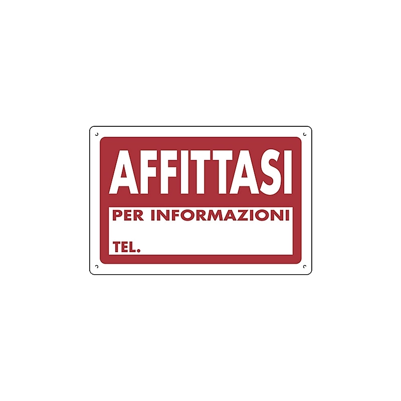 CARTELLO POLIONDA 'AFFITTASI'