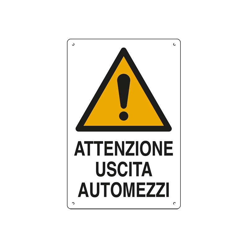 CARTELLO 'USCITA AUTOMEZZI'