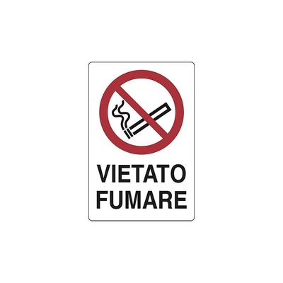 CARTELLO 'VIETATO FUMARE'