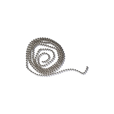 CATENA A PERLINE IN OTTONE NICHELATO