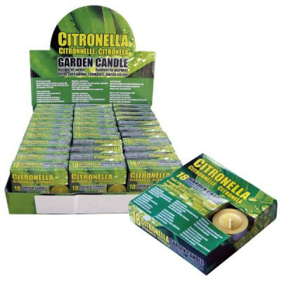 Lumini alla citronella in contenitore di alluminio confezione da 18 pezzi Verdelook