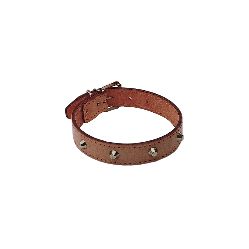 COLLARI IN CUOIO CON BORCHIE