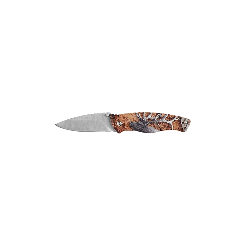 COLTELLO CON LAMA INOX E MANICO CERVO