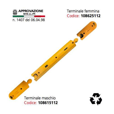 Sisas Cordolo in Gomma h 5 cm - Dispositivi di delimitazione