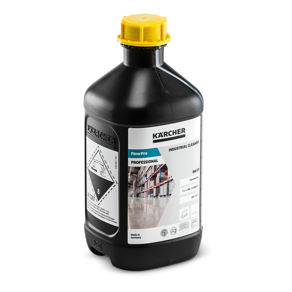 Detergente per pulizie di fondo di pavimenti industriali RM 69, 2,5 L Kärcher
