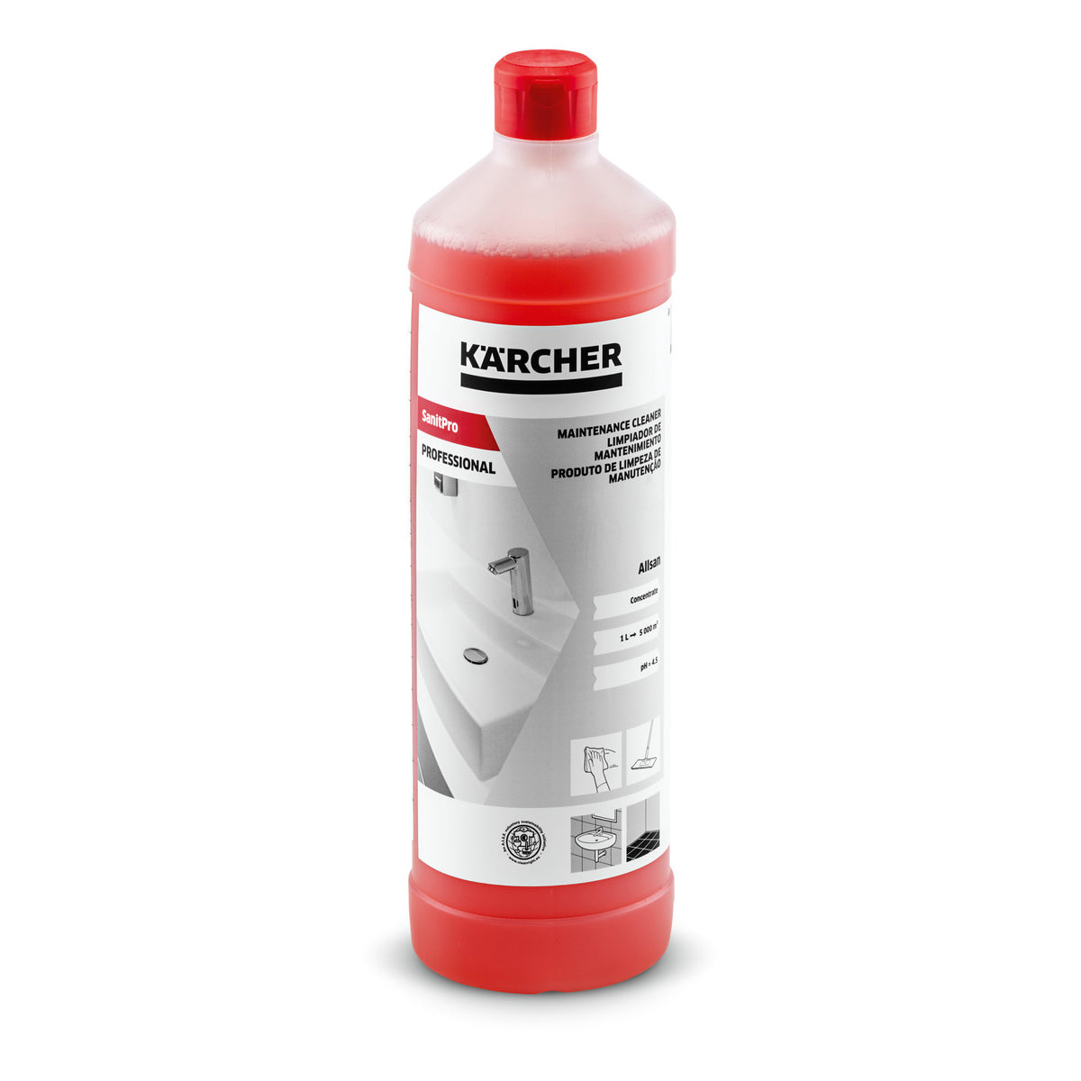 Pulitore quotidiano SanitPro Allsan, 1l Kärcher