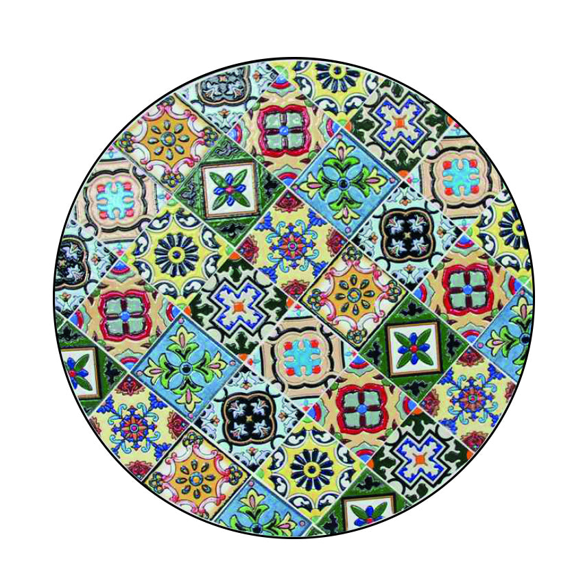 Tavolino Tondo Mosaico FLOWER Verdelook