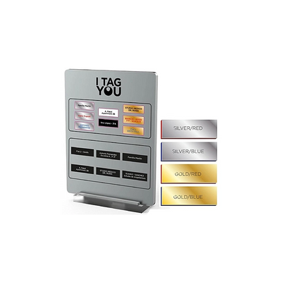 DISPLAY 240 PZ TARGHETTE PER CITOFONO - 55x15 oro-rosso