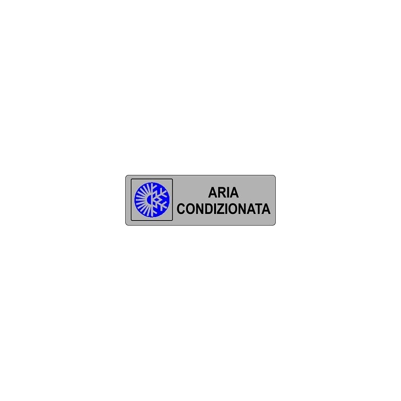 ETICHETTA 'ARIA CONDIZIONATA'