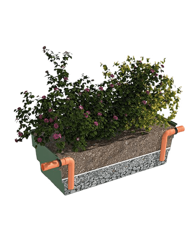 Vassoio per fitodepurazione a flusso orizzontale subsuperficiale VS5 Rototec
