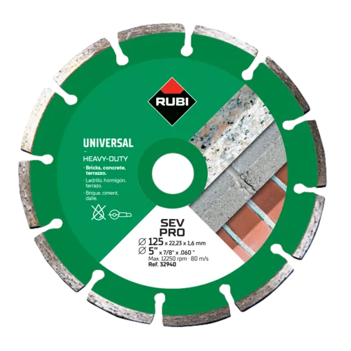 Rubi Disco diamantato materiali edili SEGMENTATO-SEV