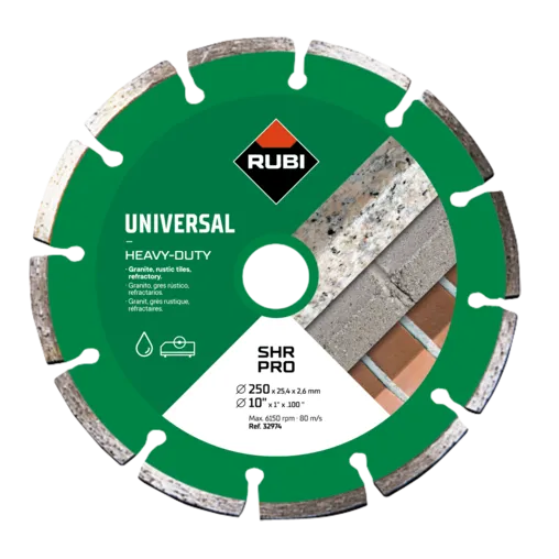Rubi Disco diamantato segmentato universale per materiali edili (SHR)