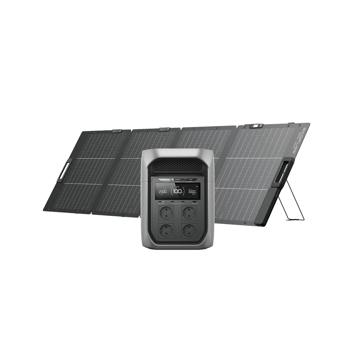 Generatore solare serie DELTA 3 Max con pannello solare portatile bifacciale 220 W EcoFlow