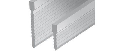 Giunto rigato a lisca di pesce in PVC rigido grigio Progress Profiles