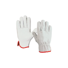 Guantes de flor de vacuno, dorso de serraje
