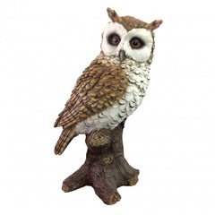 Decorative garden statue, owl, in polyresin Verdelook