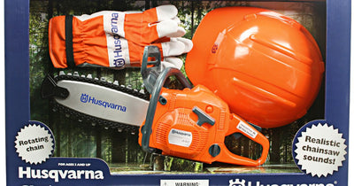 Motosega giocattolo con kit sicurezza Husqvarna
