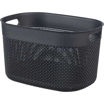 Cesto portaoggetti Filo taglia L 18 L 38x29x22 cm grigio scuro Curver