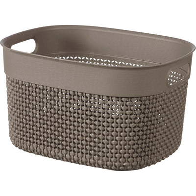 Cesto portaoggetti Filo taglia S 6 L 27x22x15 cm cappuccino Curver