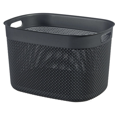 Cesto portaoggetti Filo taglia XL 30 L 44x33x27 cm grigio scuro Curver