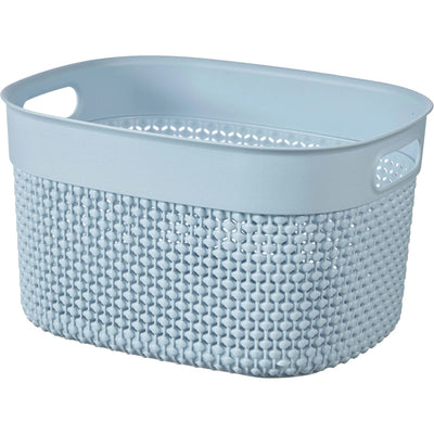 Cesto portaoggetti Filo taglia S 6 L 27x22x15 cm azzurro Curver