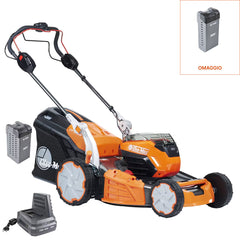 Tagliaerba a batteria Gi 553 V con batteria Bi 580 e caricabatterie CRG 520 Oleo-Mac