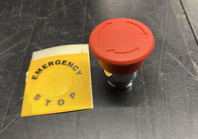 Interruttore a fungo di emergenza per betoniera