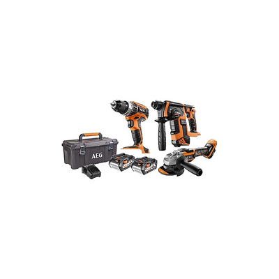 KIT AEG TRAPANO + TASSELLATORE + SMERIGLIATRICE