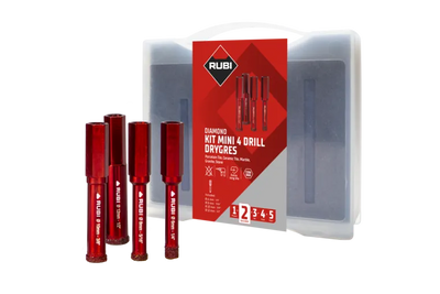 Rubi Kit MINI DRYGRES 4DRILL - Frese diamantate per taglio a secco