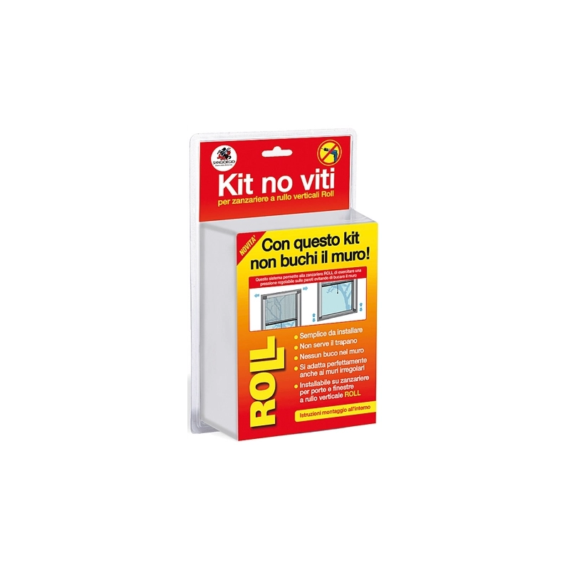 KIT NO VITI PER ZANZARIERE A RULLO VERTICALI