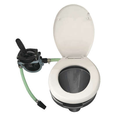 Kit ricircolo con tazza e pompa manuale per bagni chimici Rototec