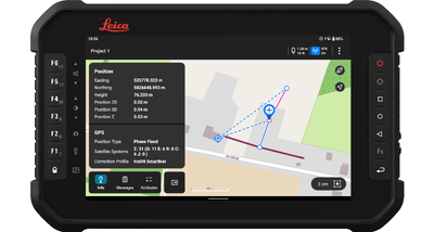 Tablet robusto per raccolta dati GIS CSX8 Leica
