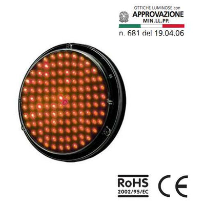 Sisas Ottica Led Rossa Ø 200 mm