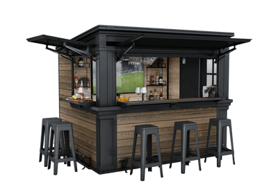 Signature Outdoor Garden Bar - Walnut Brown Keter