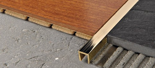 Progress Profilo per pavimenti procanal in ottone naturale, lucido e Progress Profiles - Progress Profiles