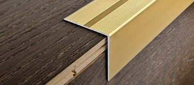 Progress Profilo per gradini proend in alluminio anodizzato oro Progress Profiles - Progress Profiles