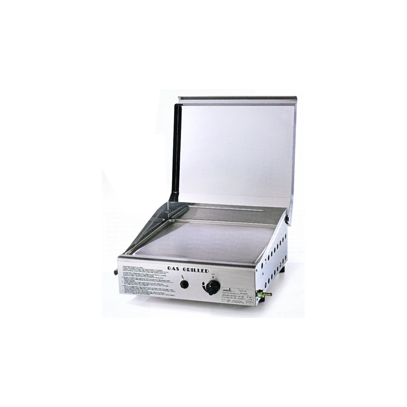 PLANCHA INOX CON COPERCHIO ART. 4044