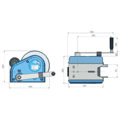 SpanSet Argano manuale per persone e materiali PLW-41 Personnel and