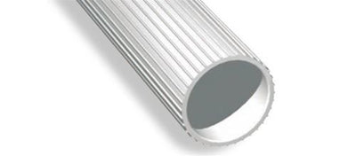 Tubo distanziatore rigato in PVC rigido grigio Progress Profiles