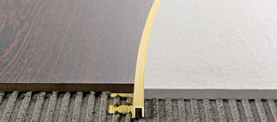 Progress Profilo curvo profinal curve in ottone naturale sagomabile / Progress Profiles - Progress Profiles