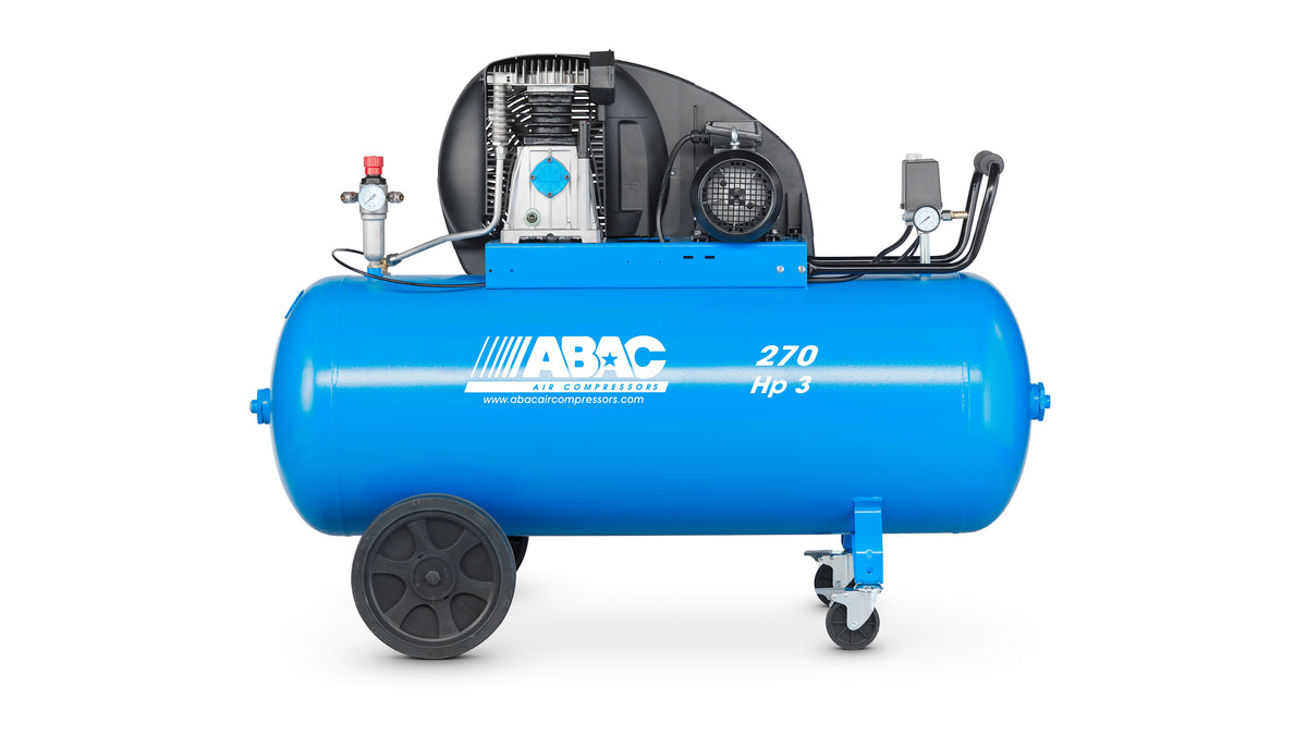 Compressore carrellato a cinghia PRO A39B singolo stadio Abac