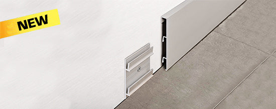 Progress Battiscopa di design proskirting list 80 in alluminio Progress Profiles - Progress Profiles