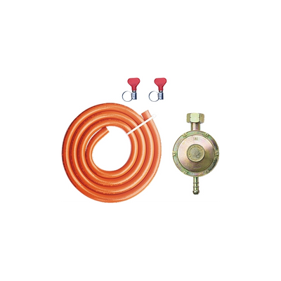 Regolatore, tubo e chiave per bombola